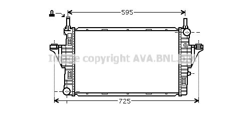 AVA QUALITY COOLING Radiaator,mootorijahutus MC2006